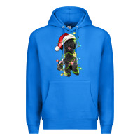 True Royal christmas black poodles dog Premium Hoodie - LillyAllenDesigns