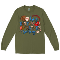 Army Green hey batter batter swing Long Sleeve Tee - AdoDesignShop