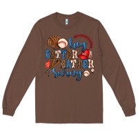 Chestnut hey batter batter swing Long Sleeve Tee - AdoDesignShop