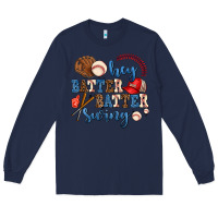 Navy hey batter batter swing Long Sleeve Tee - AdoDesignShop