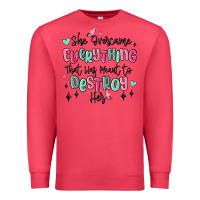 Cardinal she overcame everything that was meant to destroy Premium Sweatshirt - MaliasSmallBusiness