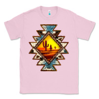 Bubblegum Pink cowhide leopard sunset aztec Classic Tee - JahusDesignShop