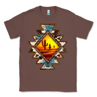 Chestnut cowhide leopard sunset aztec Classic Tee - JahusDesignShop