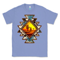 Colony Blue cowhide leopard sunset aztec Classic Tee - JahusDesignShop