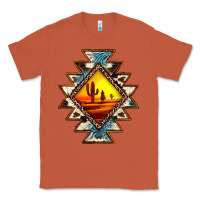 Copper cowhide leopard sunset aztec Classic Tee - JahusDesignShop