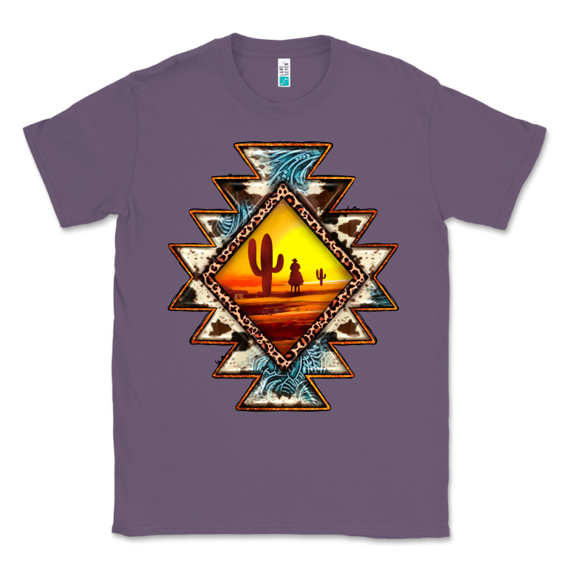 Cowhide Leopard Sunset Aztec Classic Tee by JahusDesignShop | Teevron