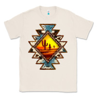 Natural cowhide leopard sunset aztec Classic Tee - JahusDesignShop