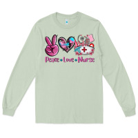 Matcha peace love nurse Long Sleeve Tee - AdoDesignShop
