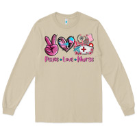 Mushroom peace love nurse Long Sleeve Tee - AdoDesignShop