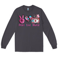 Smoke peace love nurse Long Sleeve Tee - AdoDesignShop