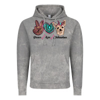 Cloud Rock peace love chihuahua Vintage Hoodie - RanaPortraitStore