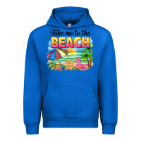 Cobalt take me to the beach Urban Hoodie - NancyCooperArtShop