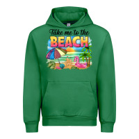 Emerald take me to the beach Urban Hoodie - NancyCooperArtShop
