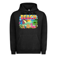 Pigment Black take me to the beach Urban Hoodie - NancyCooperArtShop