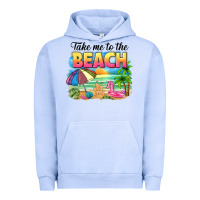 Pigment Grape Ice take me to the beach Urban Hoodie - NancyCooperArtShop