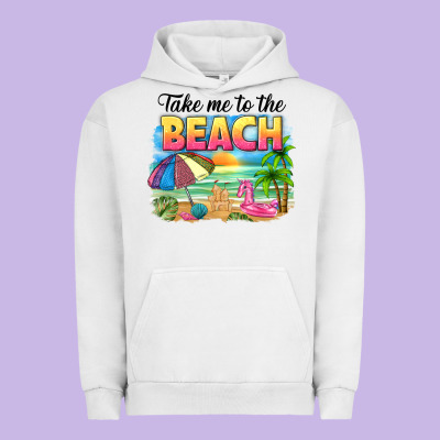 Take Me To The Beach Urban Hoodie Designed By Nancycooperartshop