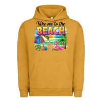 Pigment Peanut Butter take me to the beach Urban Hoodie - NancyCooperArtShop