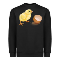 Black chick with egg Heavyweight Sweatshirt - RanaPortraitStore