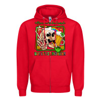 Red when you're dead inside but it's st patricks Zipper Hoodie - Jasminsmagicworld