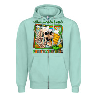 Seafoam when you're dead inside but it's st patricks Zipper Hoodie - Jasminsmagicworld