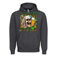 Smoke when you're dead inside but it's st patricks Zipper Hoodie - Jasminsmagicworld