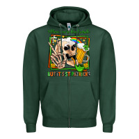 Sports Green when you're dead inside but it's st patricks Zipper Hoodie - Jasminsmagicworld