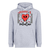 Heather Grey mama's valentine Heavyweight Hoodie - MaliasSmallBusiness