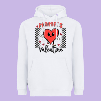 Mama's Valentine Heavyweight Hoodie Designed By Maliassmallbusiness