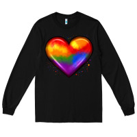 Black pride heart Long Sleeve Tee - JahusDesignShop