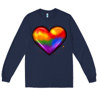 Navy pride heart Long Sleeve Tee - JahusDesignShop