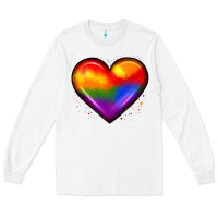White pride heart Long Sleeve Tee - JahusDesignShop