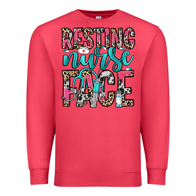 Resting Nurse Face Premium Sweatshirt by NancyCooperArtShop | Teevron