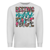 Dove Grey resting nurse face Premium Sweatshirt - NancyCooperArtShop