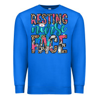 True Royal resting nurse face Premium Sweatshirt - NancyCooperArtShop