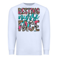 White resting nurse face Premium Sweatshirt - NancyCooperArtShop