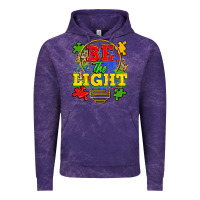 Cloud Purple be the light Vintage Hoodie - Zillion Design Studio