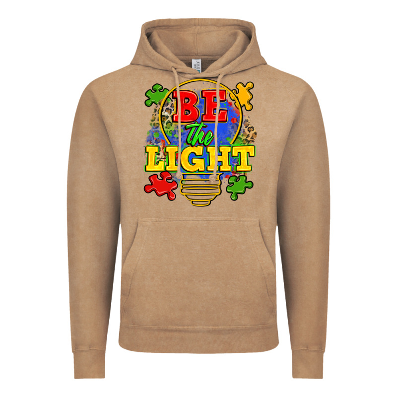 Be The Light Vintage Hoodie by Zillion Design Studio | Teevron
