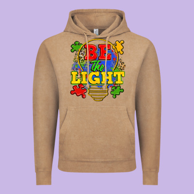 Be The Light Vintage Hoodie Designed By Zillion Design Studio