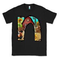 Black farm life alphabet lowercase letters n Classic Tee - BundleAndBundleShop