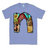Colony Blue farm life alphabet lowercase letters n Classic Tee - BundleAndBundleShop