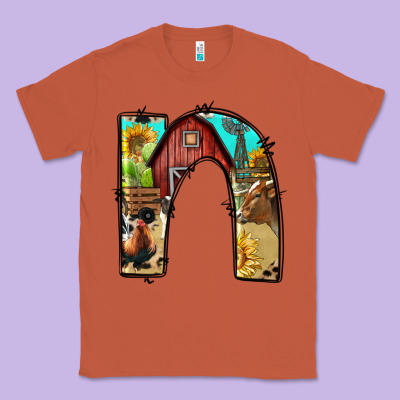 Farm Life Alphabet Lowercase Letters N Classic Tee Designed By Bundleandbundleshop