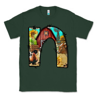 Sports Green farm life alphabet lowercase letters n Classic Tee - BundleAndBundleShop
