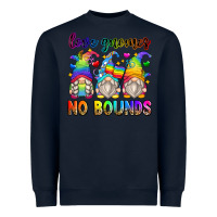 Navy love gnomes no bounds Heavyweight Sweatshirt - Zillion Design Studio