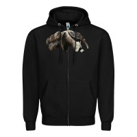 Black anteaters Zipper Hoodie - LillyAllenDesigns