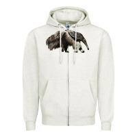 Oatmeal Heather anteaters Zipper Hoodie - LillyAllenDesigns