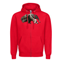 Red anteaters Zipper Hoodie - LillyAllenDesigns