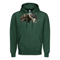 Sports Green anteaters Zipper Hoodie - LillyAllenDesigns