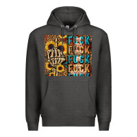 Charcoal Heather fuck Premium Hoodie - LillyAllenDesigns