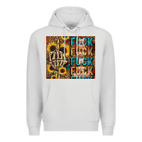 Dove Grey fuck Premium Hoodie - LillyAllenDesigns