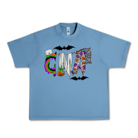 Pebble Blue Halloween CNA Urban Heavy Tee - CowhideDigitalArt